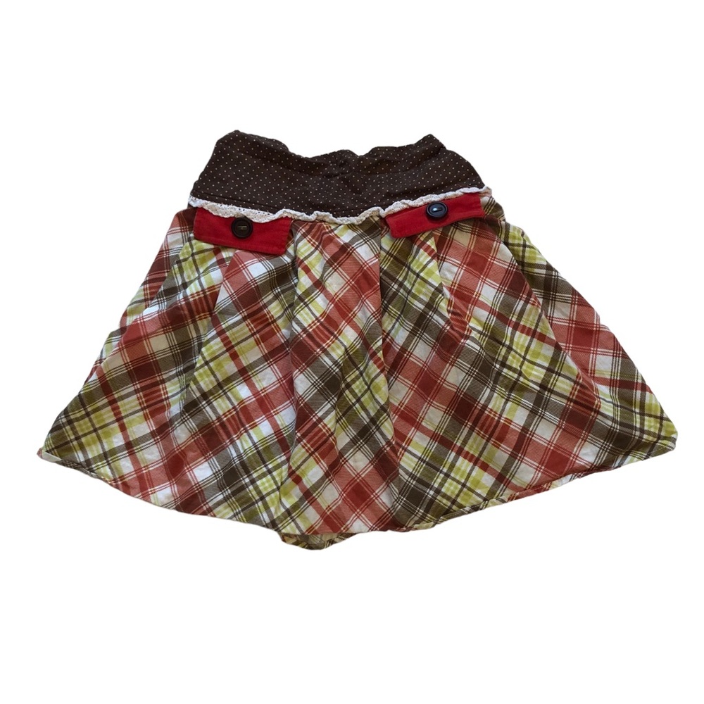 Persnickety Plaid Flared Skirt size 12